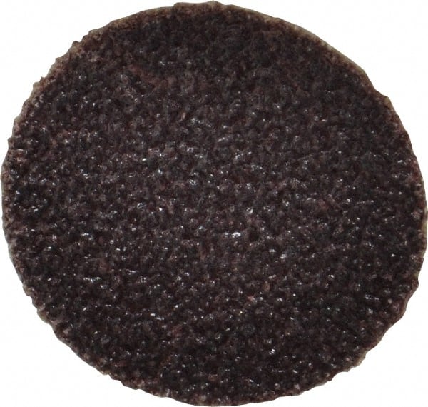 Made in USA - 1" Diam, 60 Grit Aluminum Oxide Adhesive PSA Disc - Medium Grade, Cloth Backing, For Low Speed Dual-Action Sanders, Random Orbital Sanders - Exact Tooling