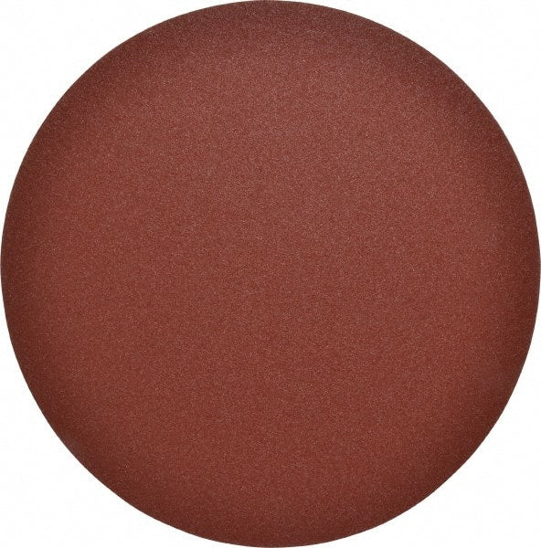 Made in USA - 12" Diam, 80 Grit Aluminum Oxide Adhesive PSA Disc - Medium Grade, X Weighted Cloth Backing, For Low Speed Dual-Action Sanders, Random Orbital Sanders - Exact Tooling