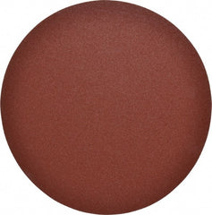 Made in USA - 12" Diam, 80 Grit Aluminum Oxide Adhesive PSA Disc - Medium Grade, X Weighted Cloth Backing, For Low Speed Dual-Action Sanders, Random Orbital Sanders - Exact Tooling