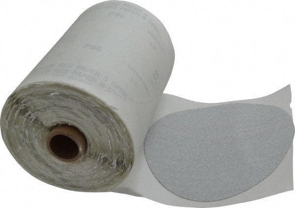 Made in USA - 6" Diam, 80 Grit Silicon Carbide Adhesive PSA Disc - Medium Grade, B Weighted Paper Backing, For Low Speed Dual-Action Sanders, Random Orbital Sanders - Exact Tooling