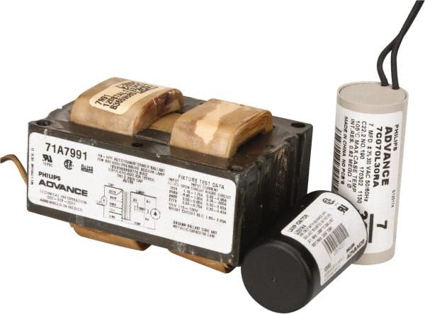 Philips Advance - 70 Watt, HX-HPF Circuit, High Pressure Sodium, High Intensity Discharge Ballast - 120/208/240/277 Volts, 0.7 to 1.4 Amp, 3-15/16 Inch Long x 3-1/8 Inch Wide x 2-7/8 Inch High - Exact Tooling