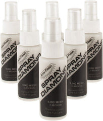 Accu-Finish - 2 oz Diamond Spray Compound - 8,000 Grit, Clear, Use on Ceramic - Exact Tooling