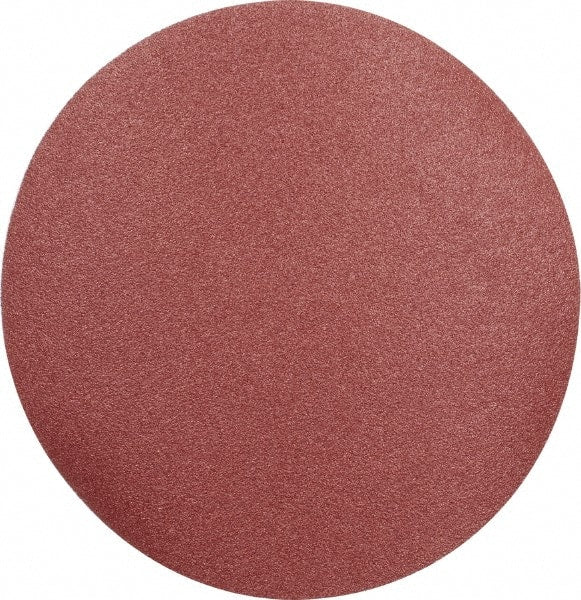 Made in USA - 15" Diam, 50 Grit Aluminum Oxide Adhesive PSA Disc - Coarse Grade, X Weighted Cloth Backing, For Low Speed Dual-Action Sanders, Random Orbital Sanders - Exact Tooling