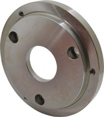 Buck Chuck Company - Adapter Back Plate for 8" Diam Self Centering Lathe Chucks - A1/A2-6 Mount, 2.39" Through Hole Diam, 6.283mm ID, 7.87" OD, 0.714" Flange Height, Steel - Exact Tooling
