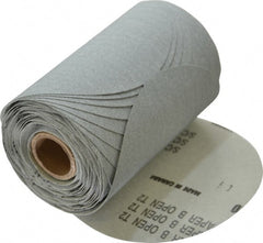 Made in USA - 5" Diam, 120 Grit Silicon Carbide Adhesive PSA Disc - Fine Grade, B Weighted Paper Backing, For Low Speed Dual-Action Sanders, Random Orbital Sanders - Exact Tooling