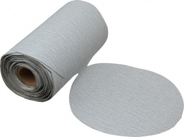 Made in USA - 6" Diam, 150 Grit Silicon Carbide Adhesive PSA Disc - Very Fine Grade, B Weighted Paper Backing, For Low Speed Dual-Action Sanders, Random Orbital Sanders - Exact Tooling