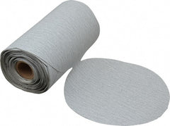 Made in USA - 6" Diam, 150 Grit Silicon Carbide Adhesive PSA Disc - Very Fine Grade, B Weighted Paper Backing, For Low Speed Dual-Action Sanders, Random Orbital Sanders - Exact Tooling