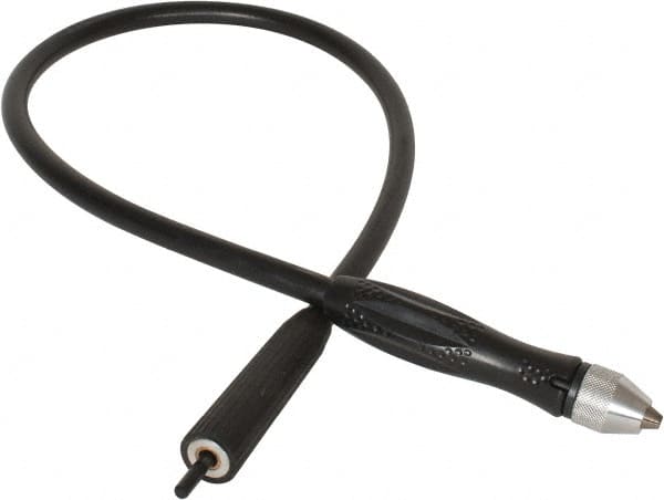 Dico - 40" Long x 3/8-24 Thread Size Flexible Motor Shaft - Compatible with 1/4" Shaft Diam, Converts Drill & Bench Motors to Flex Shaft - Exact Tooling