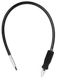 Dico - 52" Long x 3/8-24 Thread Size Flexible Motor Shaft - Compatible with 1/4" Shaft Diam, Converts Drill & Bench Motors to Flex Shaft - Exact Tooling