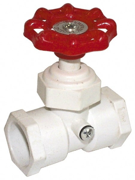 Legend Valve - 3/4" Pipe, 100 psi WOG Rating, PVC Stop & Waste Valve - Exact Tooling