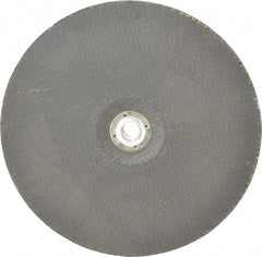 Norton - 9" Wheel Diam, 1/4" Wheel Thickness, Type 27 Depressed Center Wheel - Ceramic, 6,600 Max RPM, Compatible with Angle Grinder - Exact Tooling
