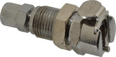 CPC Colder Products - PTF Brass, Quick Disconnect, Valved Panel Mount Coupling Body - 250 Max psi, -40 to 180°F, 1.87" OAL x 0.63" Overall Height, Chrome Plated - Exact Tooling
