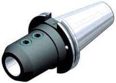 Kennametal - CAT50 Taper Shank 1/2" Hole End Mill Holder/Adapter - 1-1/4" Nose Diam, 8-1/2" Projection, 1-8 Drawbar, Through-Spindle Coolant - Exact Tooling