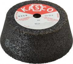 Made in USA - 6" Diam, 2" Overall Thickness, 62 Grit, Type 11 Tool & Cutter Grinding Wheel - Medium Grade, Aluminum Oxide, Q Hardness, 6,050 RPM - Exact Tooling