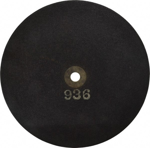 Made in USA - 10" 36 Grit Aluminum Oxide Cutoff Wheel - 3/32" Thick, 5/8" Arbor, 6,500 Max RPM, Use with Stationary Tools - Exact Tooling