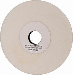 Grier Abrasives - 7" Diam x 1-1/4" Hole x 1/2" Thick, H Hardness, 46 Grit Surface Grinding Wheel - Aluminum Oxide, Type 1, Coarse Grade, 3,600 Max RPM, Vitrified Bond, No Recess - Exact Tooling