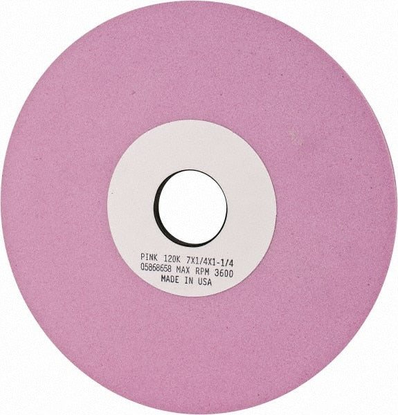 Grier Abrasives - 7" Diam x 1-1/4" Hole x 1/4" Thick, K Hardness, 120 Grit Surface Grinding Wheel - Exact Tooling