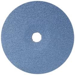 Camel Grinding Wheels - 9" Diam 7/8" Hole 60 Grit Fiber Disc - Medium Grade, Zirconia Alumina, 6,600 Max RPM - Exact Tooling