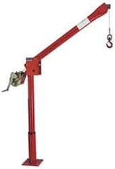 THERN - 500 Lbs. Limit Spur Gear Hand Winch - 56.41 Inch Overall Height, 12.96 Inch Base Height, Enamel Finish - Exact Tooling