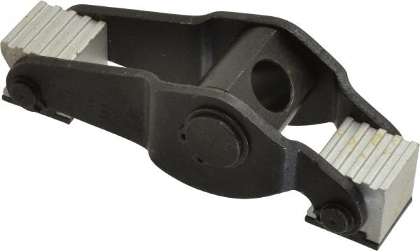Gibraltar - 1/2" Stud, 2.13" Max Clamping Height, Steel, Adjustable & Self-Positioning Strap Clamp - 4.55" Long, 1-1/2" Wide, 1-1/2" High, 2.36" Heel to Stud Center - Exact Tooling