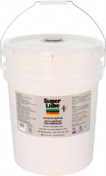 Synco Chemical - 5 Gal Pail, Synthetic Gear Oil - -45°F to 450°F, ISO 150 - Exact Tooling