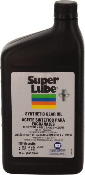 Synco Chemical - 0.25 Gal Bottle, Synthetic Gear Oil - -45°F to 450°F, ISO 460 - Exact Tooling