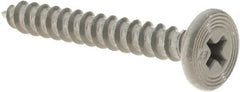 Buildex - #10 Pancake Head Phillips Sheet Metal Screw - Steel, 1" Length Under Head - Exact Tooling