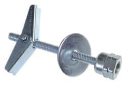 ITW Buildex - 3/8" Zinc-Plated Stainless Steel Vertical (End Drilled) Mount Threaded Rod Anchor - 5/8" Diam x 3" Long, 440 Lb Ultimate Pullout, For Use with Drywall - Exact Tooling
