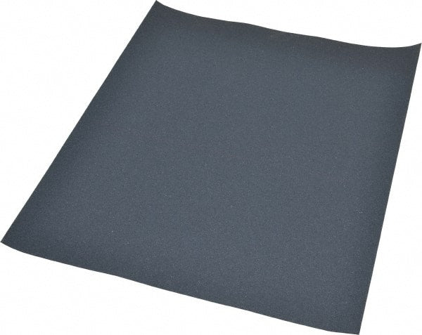 Value Collection - 320 Grit, Silicon Carbide Sanding Sheet - 11" Long x 9" Wide, Extra Fine Grade, A Weighted Paper Backing - Exact Tooling