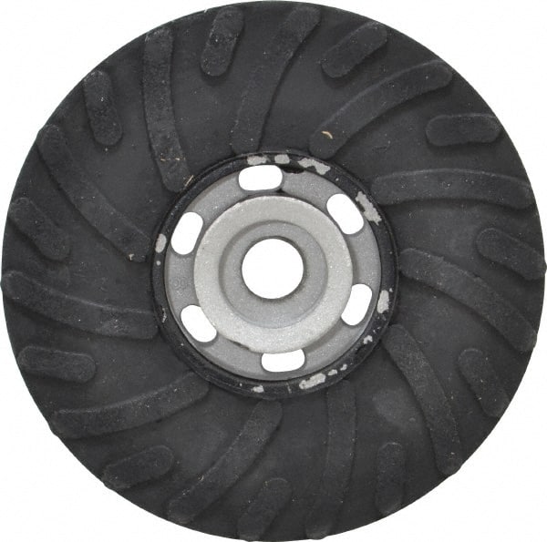 Norton - 5" Diam Locking Nut Disc Backing Pad - Medium Density, 10,000 RPM - Exact Tooling