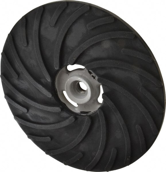 Norton - 9" Diam Locking Nut Disc Backing Pad - Medium Density, 6,600 RPM - Exact Tooling