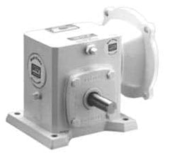 Boston Gear - 1.33 Centerline Distance, 20:1, 1/3 Input Horsepower, 197 Lbs. Max Torque, Speed Reducer - 56C NEMA - Exact Tooling
