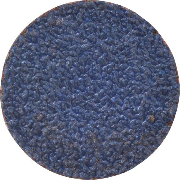 Norton - 1" Disc Diam, 60 Grit, Zirconia Alumina Quick Change Disc - Type S Attaching System, Coated, Brown, Medium Grade, R821 Series - Exact Tooling