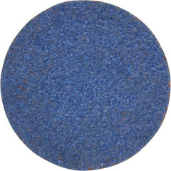 Norton - 1" Disc Diam, 80 Grit, Zirconia Alumina Quick Change Disc - Type S Attaching System, Coated, Brown, Medium Grade, R821 Series - Exact Tooling