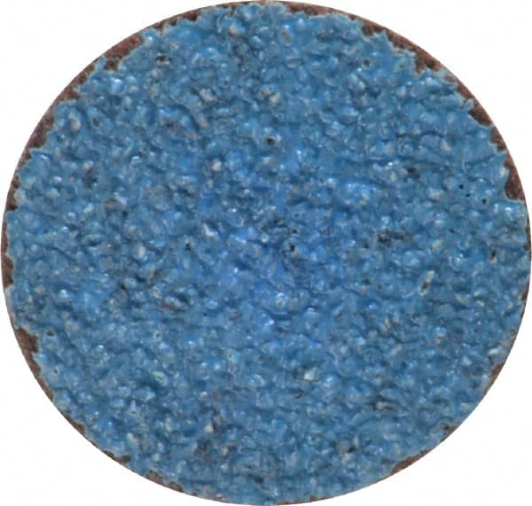 Norton - 1-1/2" Disc Diam, 36 Grit, Zirconia Alumina Quick Change Disc - Type S Attaching System, Coated, Brown, Very Coarse Grade, R821 Series - Exact Tooling