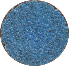 Norton - 1-1/2" Disc Diam, 36 Grit, Zirconia Alumina Quick Change Disc - Type S Attaching System, Coated, Brown, Very Coarse Grade, R821 Series - Exact Tooling