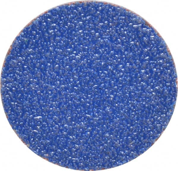 Norton - 1-1/2" Disc Diam, 60 Grit, Zirconia Alumina Quick Change Disc - Type S Attaching System, Coated, Brown, Medium Grade, R821 Series - Exact Tooling