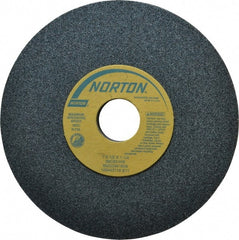 Norton - 7" Diam x 1-1/4" Hole x 1/2" Thick, I Hardness, 60 Grit Surface Grinding Wheel - Silicon Carbide, Type 1, Medium Grade, 3,600 Max RPM, Vitrified Bond, No Recess - Exact Tooling