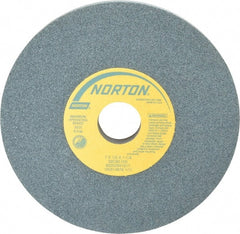 Norton - 7" Diam x 1-1/4" Hole x 1/2" Thick, I Hardness, 80 Grit Surface Grinding Wheel - Silicon Carbide, Type 1, Medium Grade, 3,600 Max RPM, Vitrified Bond, No Recess - Exact Tooling