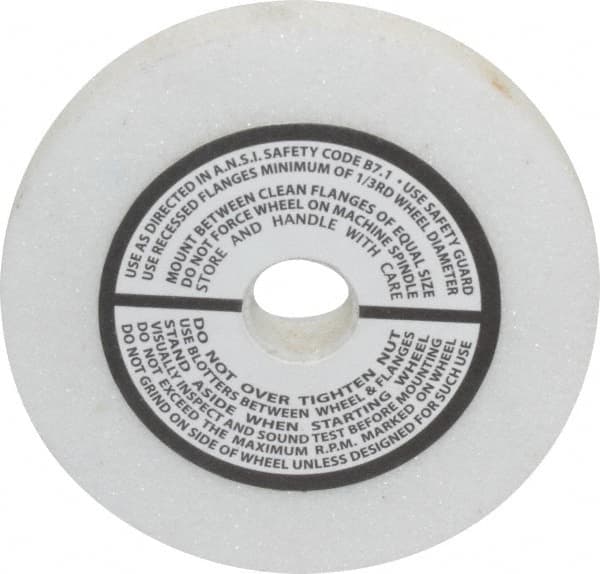Grier Abrasives - 80 Grit Aluminum Oxide Type 1 Internal Grinding Wheel - 3" Diam x 1/2" Hole x 3/8" Thick, 10,823 Max RPM, Medium Grade, K Hardness, Vitrified Bond - Exact Tooling