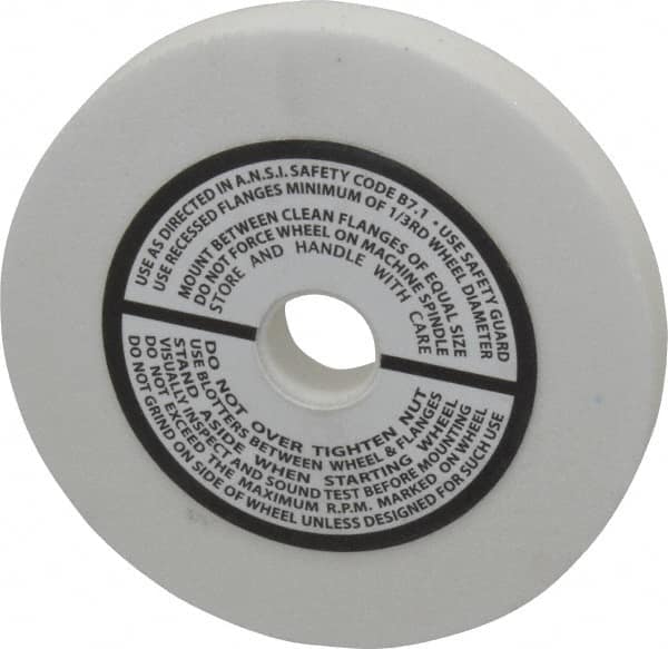Grier Abrasives - 120 Grit Aluminum Oxide Type 1 Internal Grinding Wheel - 3" Diam x 1/2" Hole x 3/8" Thick, 10,823 Max RPM, Fine Grade, Hardness, Vitrified Bond - Exact Tooling