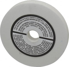 Grier Abrasives - 120 Grit Aluminum Oxide Type 1 Internal Grinding Wheel - 3" Diam x 1/2" Hole x 3/8" Thick, 10,823 Max RPM, Fine Grade, Hardness, Vitrified Bond - Exact Tooling