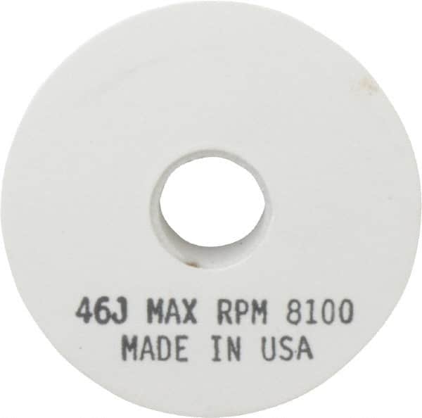 Grier Abrasives - 46 Grit Aluminum Oxide Type 1 Internal Grinding Wheel - 4" Diam x 1/2" Hole x 1/2" Thick, 8,100 Max RPM, Coarse Grade, J Hardness, Vitrified Bond - Exact Tooling