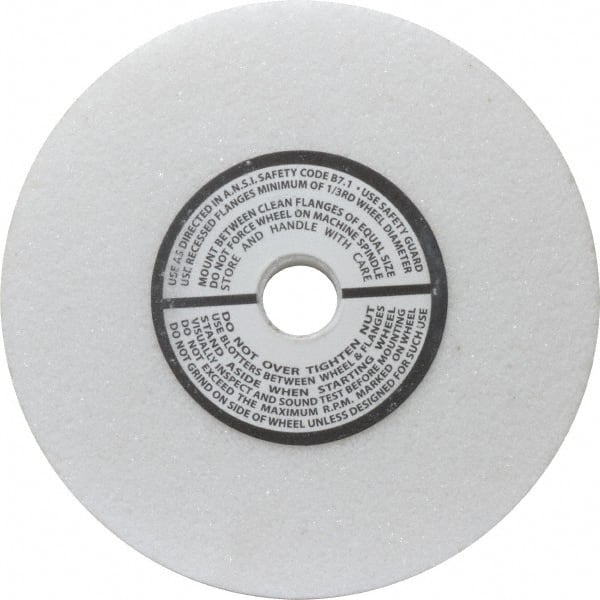 Grier Abrasives - 60 Grit Aluminum Oxide Type 1 Internal Grinding Wheel - 4" Diam x 1/2" Hole x 1/2" Thick, 8,100 Max RPM, Medium Grade, K Hardness, Vitrified Bond - Exact Tooling