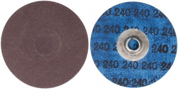 Norton - 3" 240 Grit Aluminum Oxide Quick Change Disc - Exact Tooling