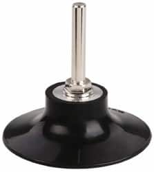 Norton - 3" Diam Quick-Change Type S Disc Backing Pad - 1/4" Shank Diam, Medium Density, 20,000 RPM, Speed-Lok TS Compatible - Exact Tooling