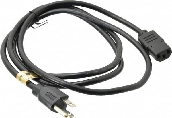 Tripp-Lite - 6' Long, NEMA 5-15P/IEC-320-C-13 Computer Cable - Black, Male x Female - Exact Tooling