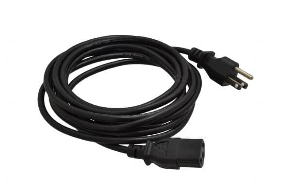 Tripp-Lite - 12' Long, NEMA 5-15P/IEC-320-C-13 Computer Cable - Black, Male x Female - Exact Tooling