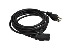 Tripp-Lite - 12' Long, NEMA 5-15P/IEC-320-C-13 Computer Cable - Black, Male x Female - Exact Tooling