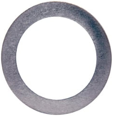 Made in USA - 0.2mm Thick, 16mm Inside x 22mm OD, Round Shim - 9/16" Screw, Uncoated 302/304 Stainless Steel - Exact Tooling